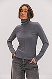 Жіночий теплий флісовий гольф із строчкою спереду, фото 7