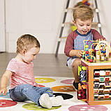 Розвиваюча дерев'яна іграшка - ЗОО-КУБ (розмір 34х30х45 см), фото 2