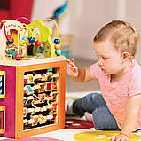 Розвиваюча дерев'яна іграшка - ЗОО-КУБ (розмір 34х30х45 см), фото 3