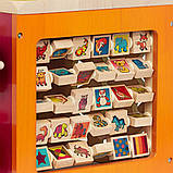 Розвиваюча дерев'яна іграшка - ЗОО-КУБ (розмір 34х30х45 см), фото 6