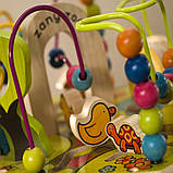 Розвиваюча дерев'яна іграшка - ЗОО-КУБ (розмір 34х30х45 см), фото 9