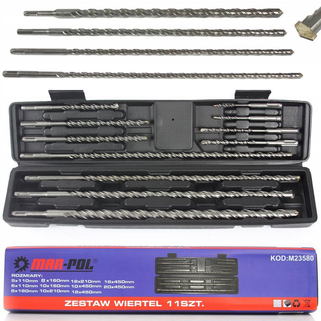 Свердла для бетону SDS+ MAR-POL M23580 набір свердел SDS+