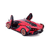 Автомодель - LAMBORGHINI SIÁN FKP 37 (асорті зелений металік, червоний металік, 1:24), фото 7