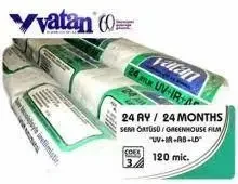 Теплічна плівка Vatan Plastik 8 М 120МКМ 50М 4 сез прозора  48,5 кг, фото 1