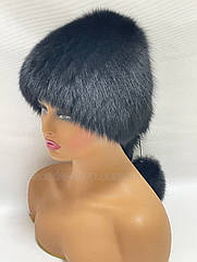 Жіноча зимова шапка з фінського хутра песця "Парик"