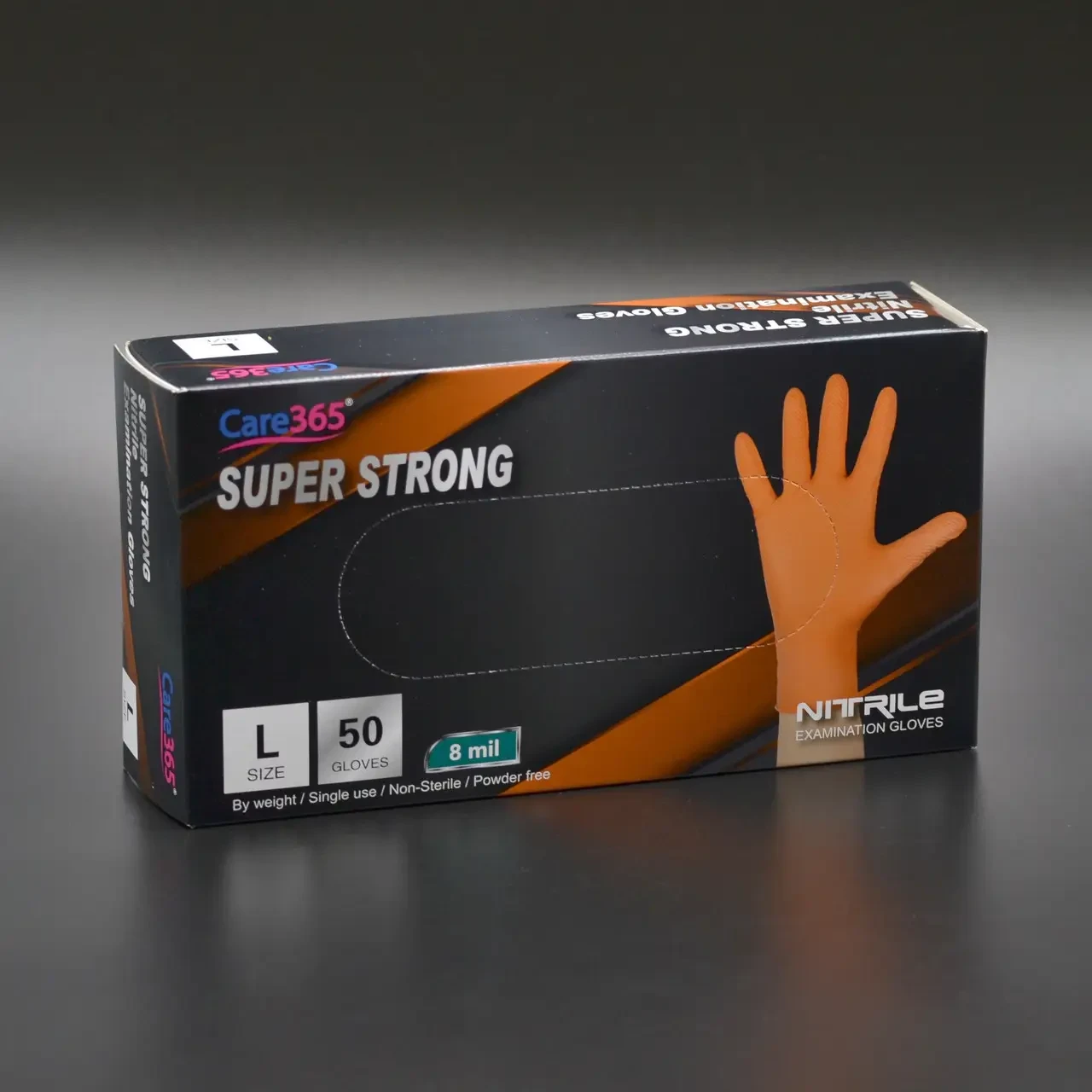 Рукавички нітрил суперміцні "Care365" Super Strong (M) 8 грамів