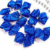 Новорічна прикраса 6 см | ялинкові бантики українські патріотичні | бант новорічні іграшки, фото 2