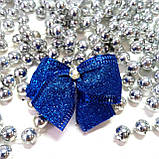 Новорічна прикраса 6 см | ялинкові бантики українські патріотичні | бант новорічні іграшки, фото 3