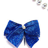 Новорічна прикраса 6 см | ялинкові бантики українські патріотичні | бант новорічні іграшки, фото 5