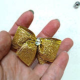 Новорічна прикраса 6 см | ялинкові бантики українські патріотичні | бант новорічні іграшки, фото 5