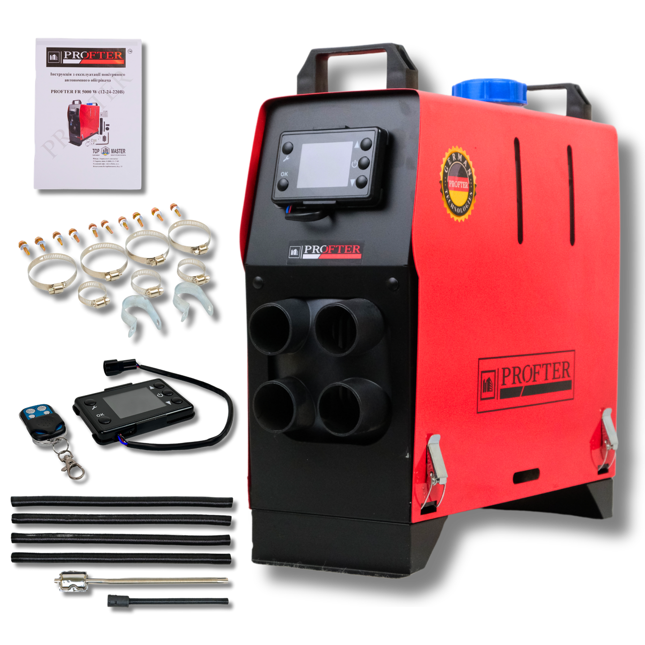 Автономний дизельний обігрівач Profter FR-5000W (12v-24v 5 кВт) Моноблок WEBASTO, фото 1