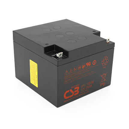 Акумуляторна батарея CSB GPL12260, 12V 26Ah (166х175х125 мм), Q2/72 (В'ЄТНАМ), фото 1