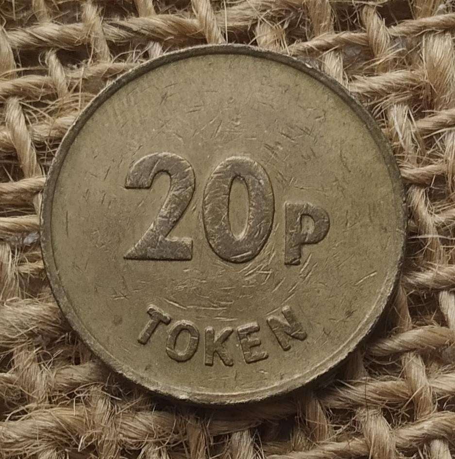 Гральний жетон на 20 токенiв. Велика Британiя