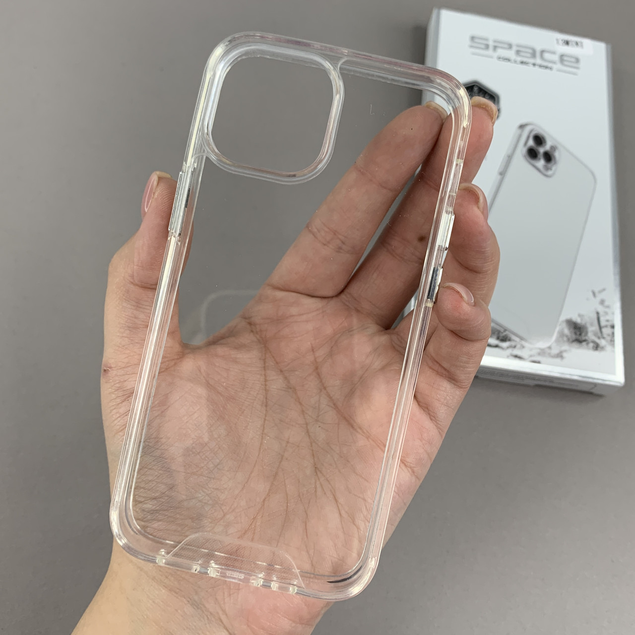 Чохол для Apple iPhone 13 Mini чохол з металевими кнопками на телефон айфон 13 міні прозорий q01r