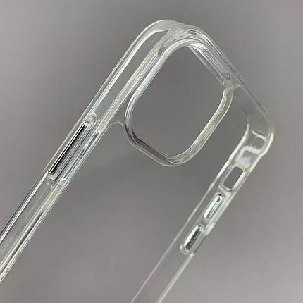 Чохол для Apple iPhone 13 Mini чохол з металевими кнопками на телефон айфон 13 міні прозорий q01r, фото 2