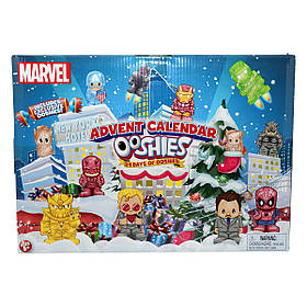 Набір ігрових фігурок OOSHIES – АДВЕНТ-КАЛЕНДАР МАРВЕЛ (24 фігурки)
