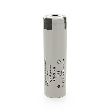 Акумулятор 18650 Li-Ion Panasonic NCR18650BD, 2980mAh, 10A, 4.2/3.6/2.5V, Gray, фото 1