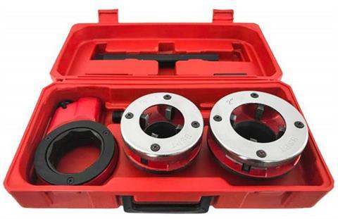 Трубний станок для різьби Deget V07510 ручний трубний різьбонарізний станок, фото 1