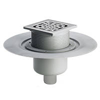 Трап для балконів і терас VIEGA ф50, неірж, вертикальний 557096 (284688)