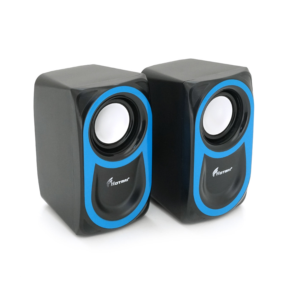 Колонки 2.0 Hotmai HN-88 USB+3.5mm, 2x3W, 20Hz-18KHz, з регулятором гучності, Black, BOX, Q24