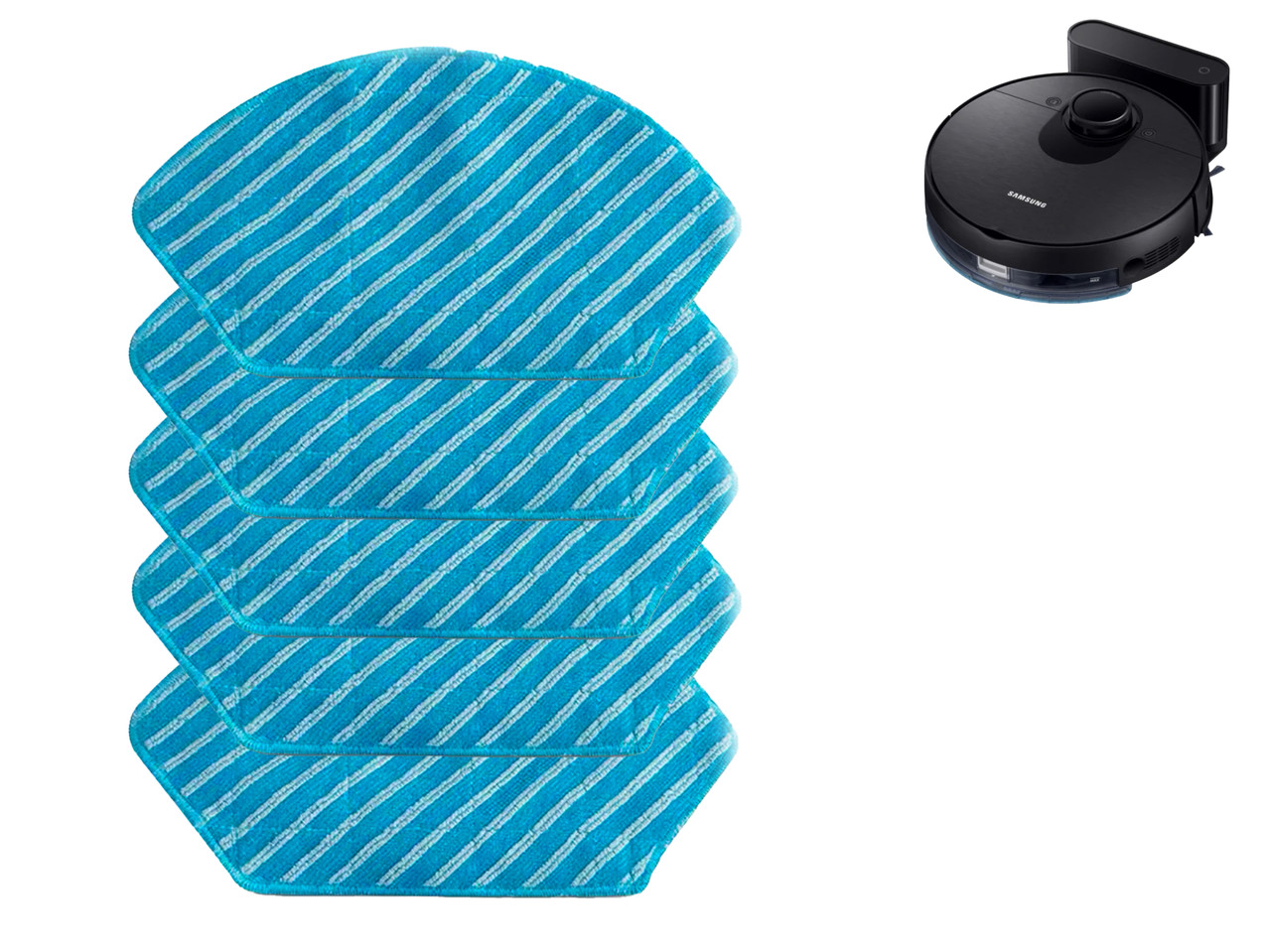 Комплект мікрофібрових серветок (5 шт.) сумісних з Samsung VR3MB77312K (DJ82-01115A, DJ81-00324A, DJ81-00327A, DJ81-00325A), фото 1