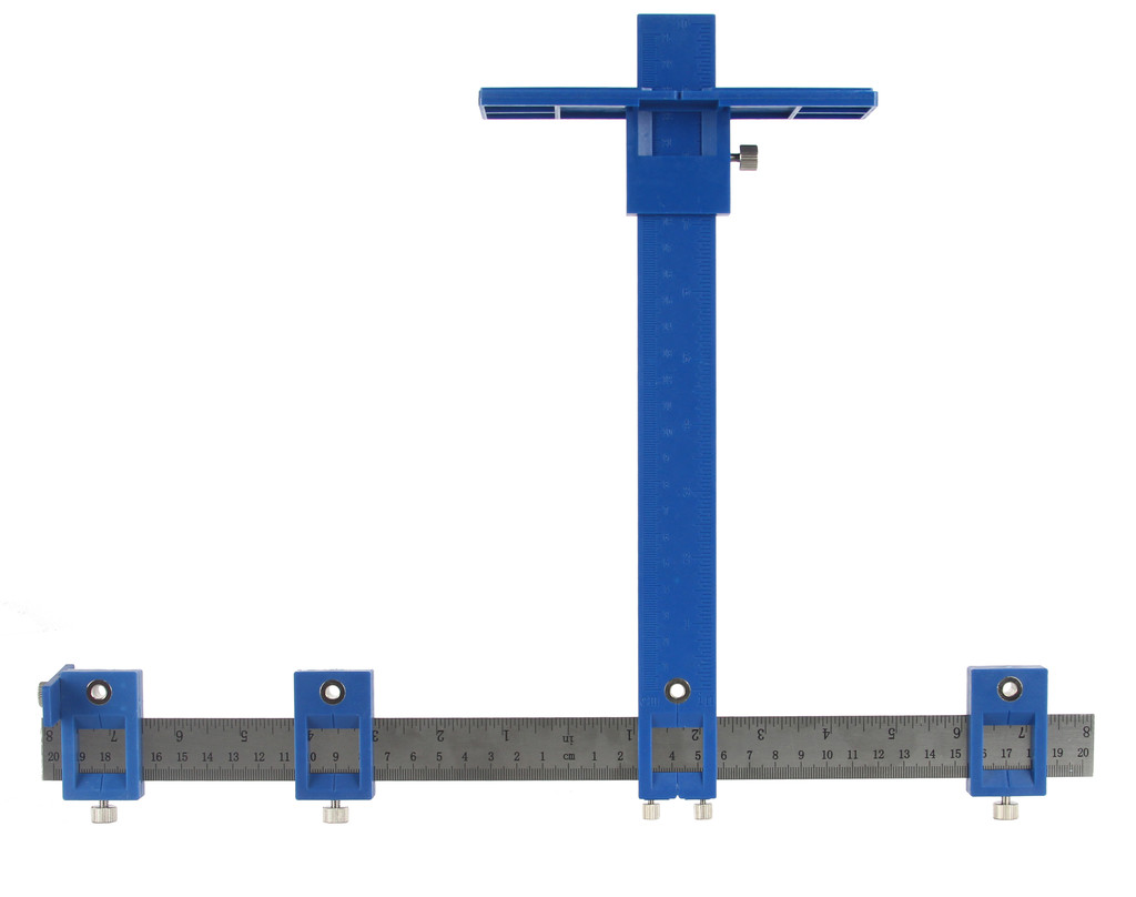 Шаблон для розмітки місць свердління з підвижними маркерами та вимірювальною стрічкою, Розмітка для свердління menst, фото 1