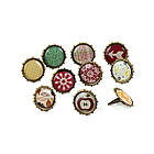 Брадси бронзові для рукоділля 15мм Мікс 10шт. у наборі BRM093, фото 5