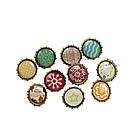 Брадси бронзові для рукоділля 15мм Мікс 10шт. у наборі BRM093, фото 2