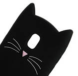 Силіконовий чохол для Samsung Galaxy J330 / J3 2017 - 3D Cat (Кіт с вусами), Чорний, фото 4