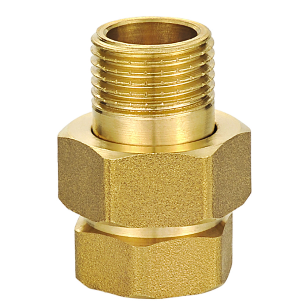 Згін прямий латунний "американка" 1 1/2"В-1 1/2"З Double-lin 78-255, фото 1