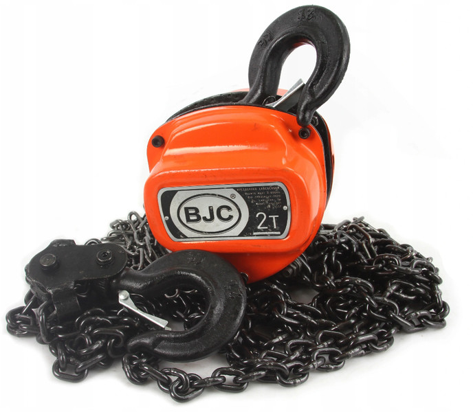Ланцюгова лебідка BJC, ручний привід 2Т, вантажопідйомність до 2000 кг, M80757, фото 1