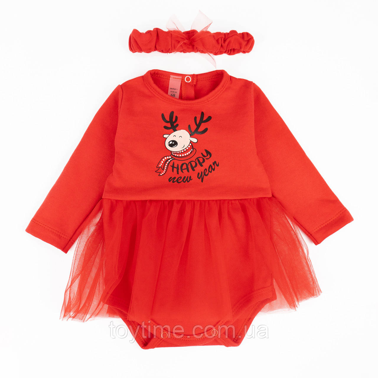 Боді-сукня для дівчинки з фатиновою спідницею, фото 1