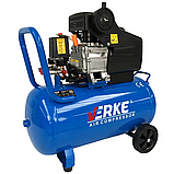 Одноциліндровий поршневий компресор Verke V81101, 50 л, 140 л/хв, компресор для майстерні, фото 4