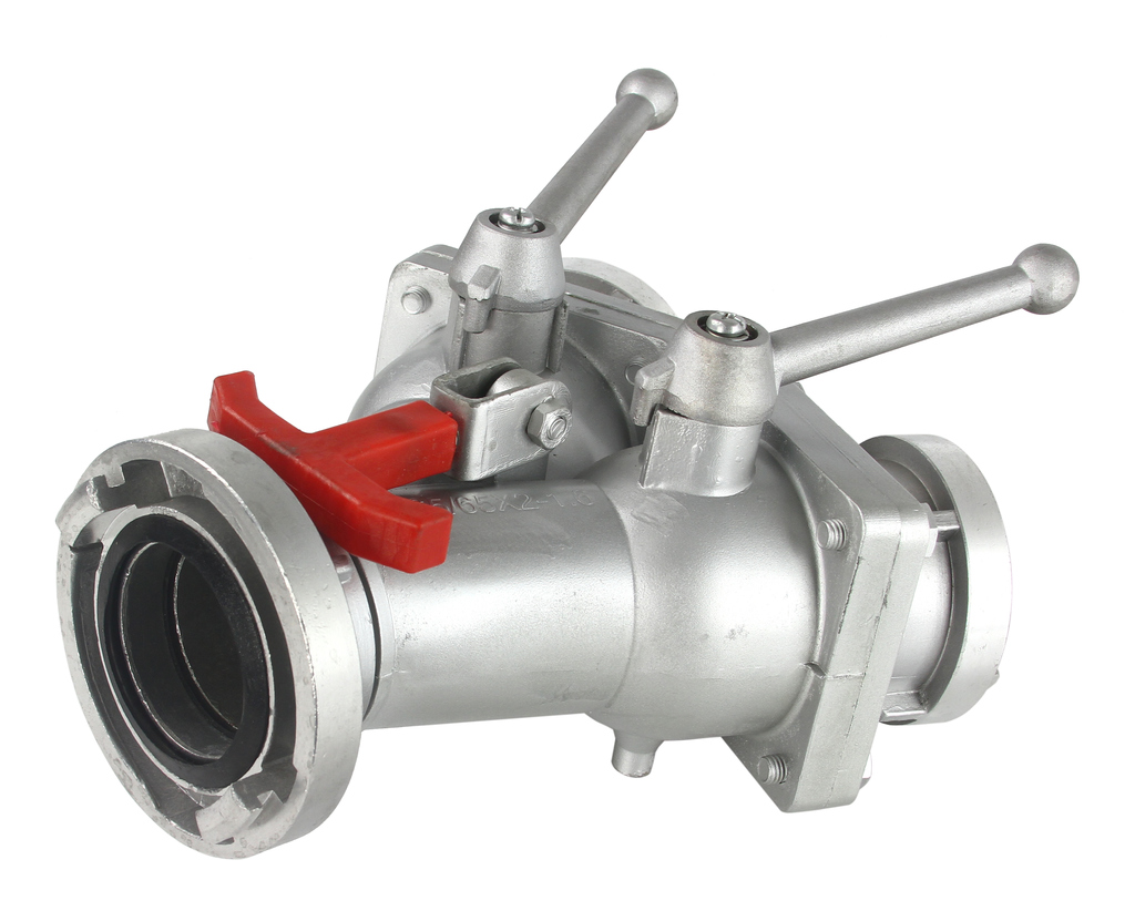 Клапанний розподільник Mar-Pol M85370 зі з'єднанням Storz, Гнучкий пожежний рукав, розподільник води., фото 1