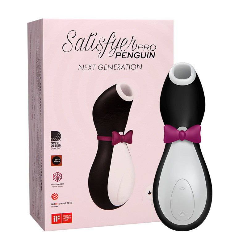 Вібратор пінгвін Satisfyer Pro Penguin Next Generation у рожевій коробці, кліторальний вакуумний стимулятор