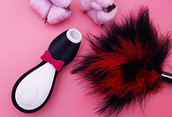 Вакуумний вібратор пінгвін Satisfyer Pro Penguin Next Generation у рожевій коробці, стимулятор для клітора та сосків