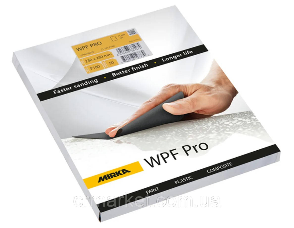 MIRKA WPF Pro, абразивний водостійкий лист, 1шт, 230*280мм (Р600), фото 1