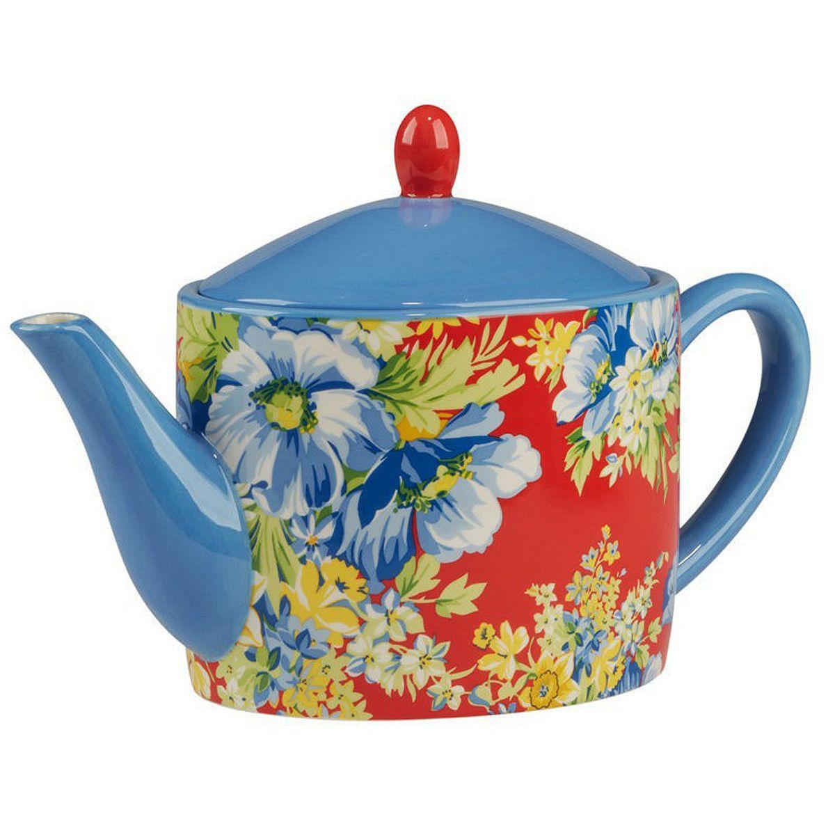 Заварник із кераміки з малюнком квітів «Феєрія квітів» Certified International, фото 1