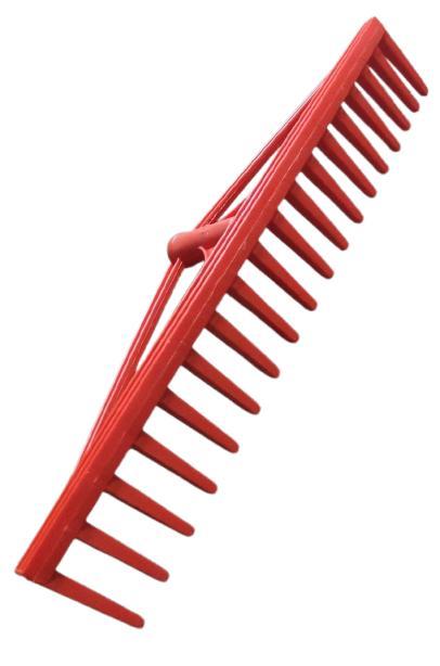 Граблі пластикові 18 зубів // УКРАЇНА (78-120)