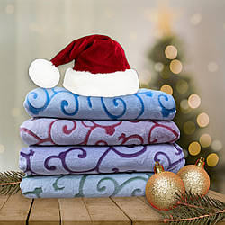 Плед євро з флісу "Завиток" 200х230 см