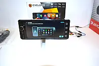 Автомагнітола CYCLONE MP-5006 BT екран 6.25" однодінова сенсорна мультимедіа андроїд 10 2/32 ГБ GPS DSP