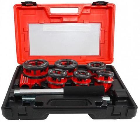 Набір для нарізання трубної різьби VERKE V07516, 1/4-1 1/4", ручна плашка з храповиком