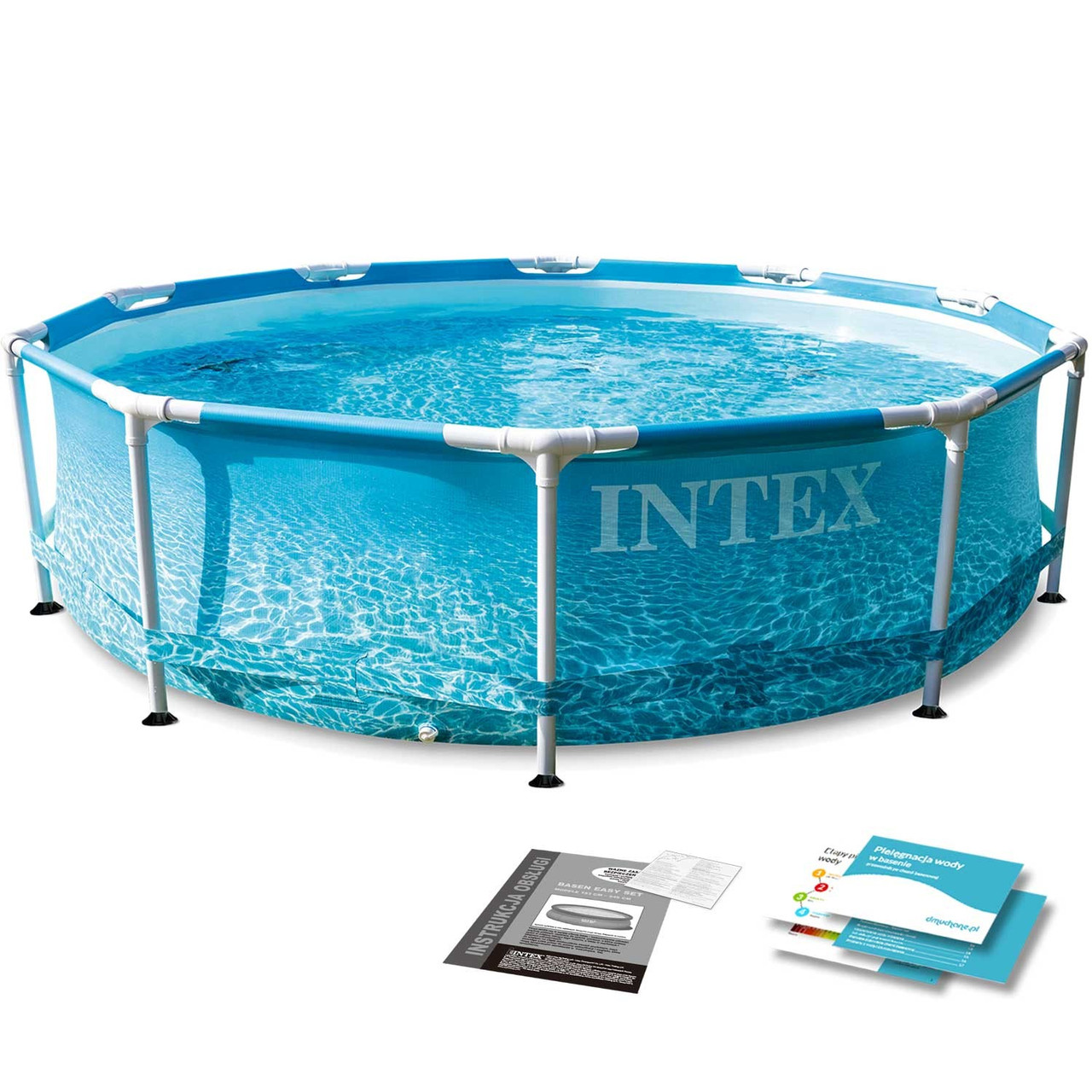 Басейн каркасний INTEX 28206 305 х 76 см, морський принт, фото 1