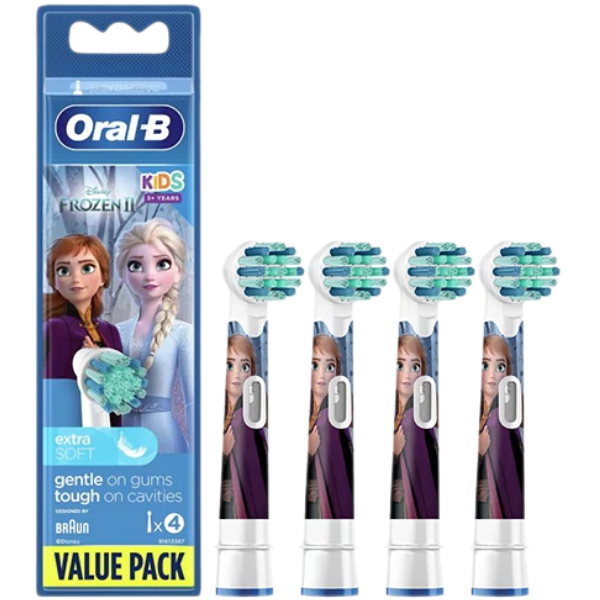 Насадки на зубні щітки Oral-B EB10S Extra Soft "Холодне серце" дитячі (4 шт.)