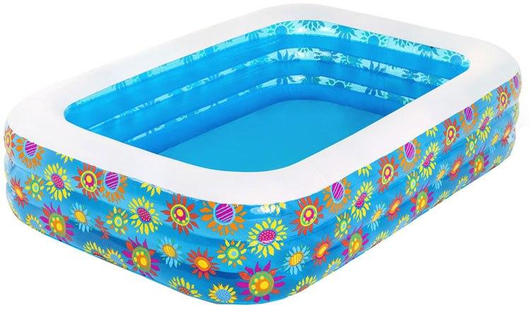 Басейн надувний дитячий Flora Bestway 54120 229х152х56 см, фото 1