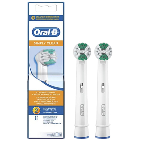 Насадки на зубні щітки Oral-B EB17B Simply Clean (2 шт.)
