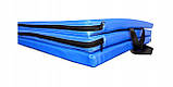 Мат гімнастичний MASTER MAS4A493, 180 x 60 x 3,5 см, блакитний, фото 5