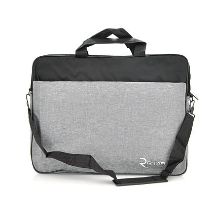 Сумка для ноутбука Ritar 17 "джинсова тканина, Gray-black, Q65, фото 1