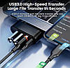 Поворотний USB-хаб 4-в-1 usb typeC, фото 9