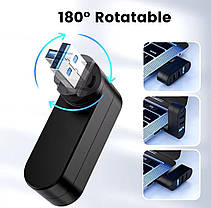 Поворотний USB-хаб 4-в-1 usb typeC, фото 5